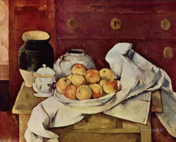 Still Life with a Chest of Drawers 1887 Paul Cezanne Oil Paintings
